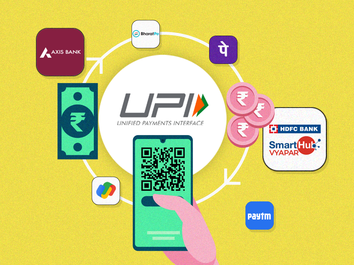 BANKS UPI PAYMENTS PhonePe Google Pay Paytm BharatPe Smarthub Vyapar HDFC Bank Axis Bank ETtech